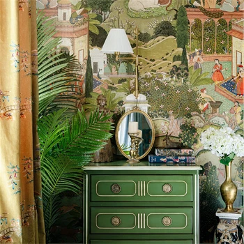 Niestandardowe fototapety z mitologii indyjskiej z Azji Południowo-Wschodniej do salonu TV Sofa Tło 3D sztuka Tapeta ścienna Home Decor