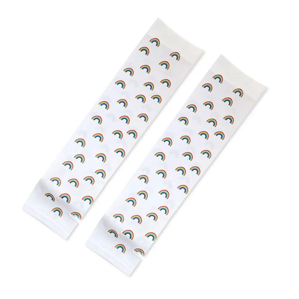 

Sun Protection Ice Silk Sleeve Thin Cartoon Arm Guard Hand Protector Cover Warmer Sunscreen Gloves Women Ladies Girls