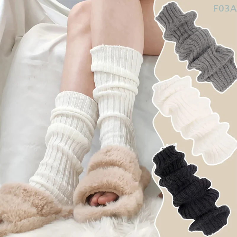 1 Pairs Women's Leg Warmers Japanese Lolita Long Socks Knitted Foot Cover Arm Warmer Autumn Winter Crochet Heap Sock Boot Cuffs