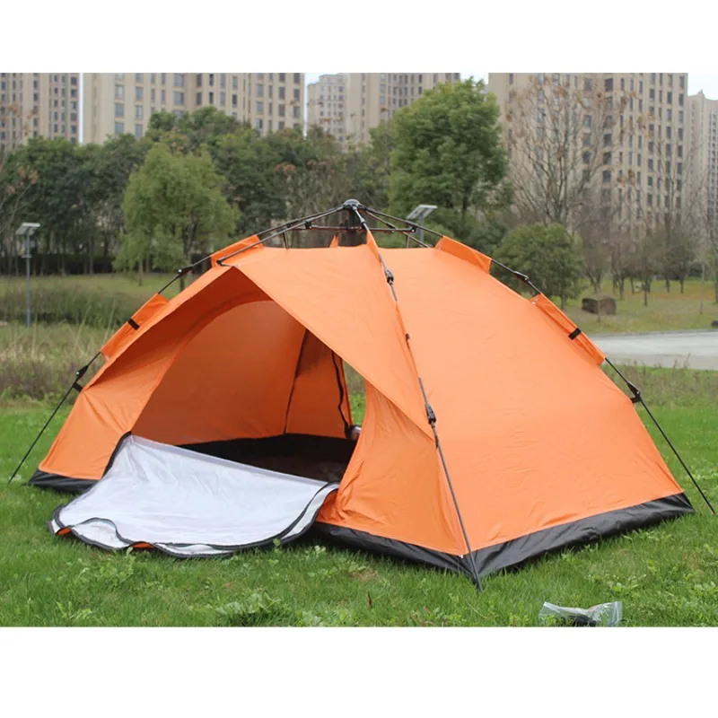 Outdoor Portable 3-4 People Camouflage Sunshade Pop Up Tent for Camping Fully Automatic Camping Tent Portable Folding Canopy