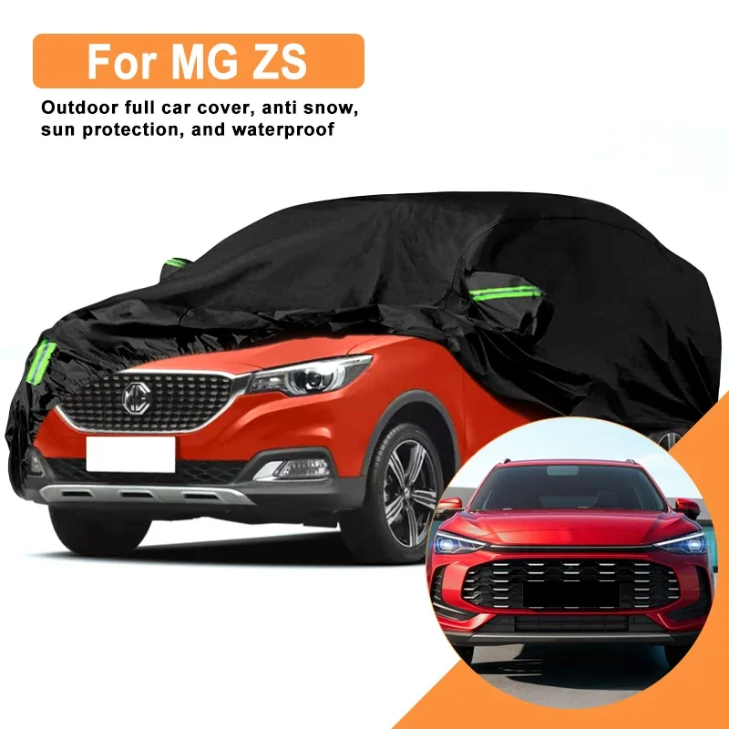 

Full Car Cover for MG ZS Outdoor Windproof Waterproof Dust Resistant Sun UV Protection with Reflective Strips