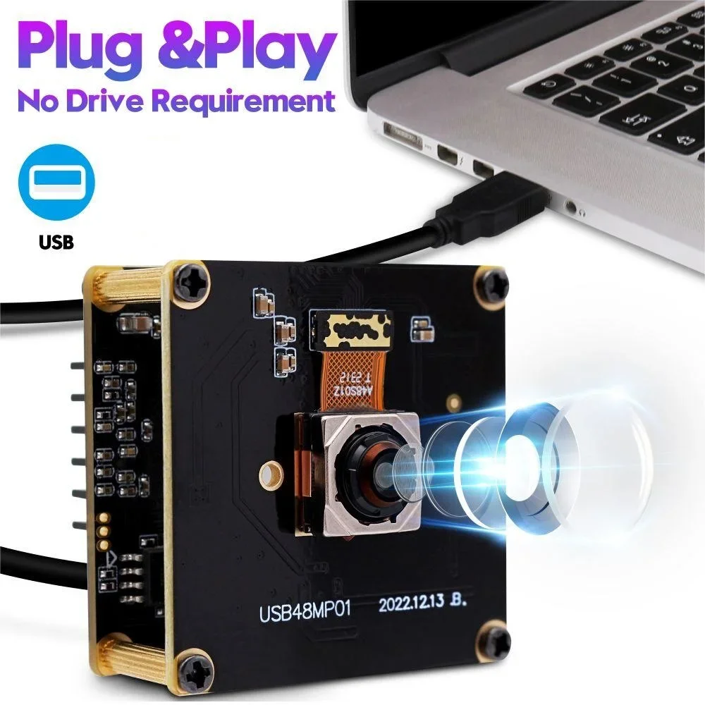 Cámara USB ELP de alta definición 8000*6000 Ultra HD 8K Web 48MP cámara USB Autofocus utilizada para escanear tarjeta de identificación de documentos de pasaporte