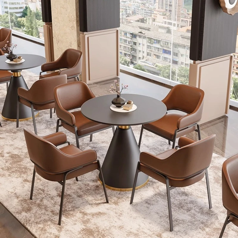 

Dressing Table 4 Leather Simple Modern Chair Dining Room for Leisure Desk Set Kitchen Furniture Home Makeup Stool Bureaux Dalba