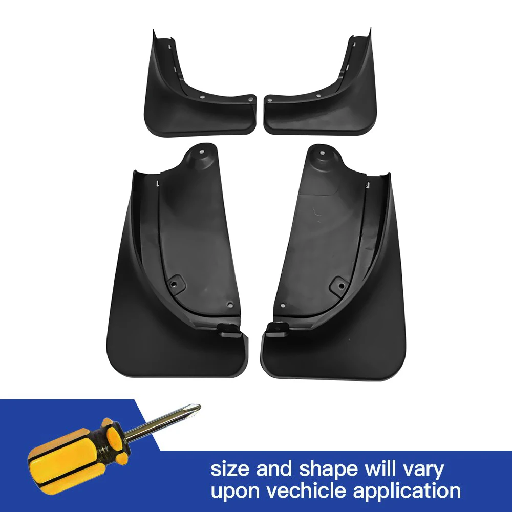 

4Pcs Front & Rear Mud Flaps Splash Guards Mudguards Black For Tesla MODEL Y 2021 2022 Big Edition Splash Guards Fender