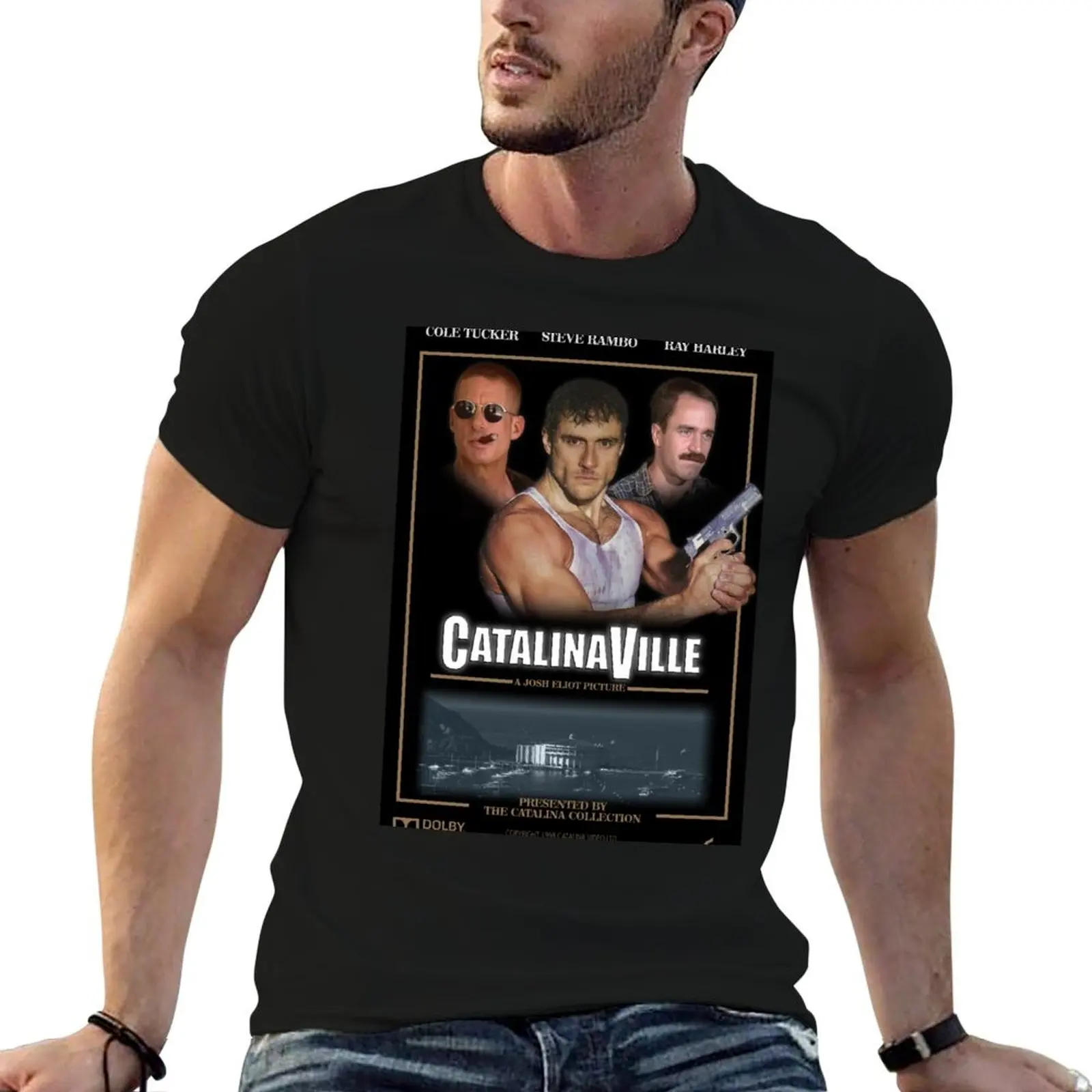 

graphic man vintage Movie shirts cotton t T-Shirt CATALINAVILLE man shirt Poster t for