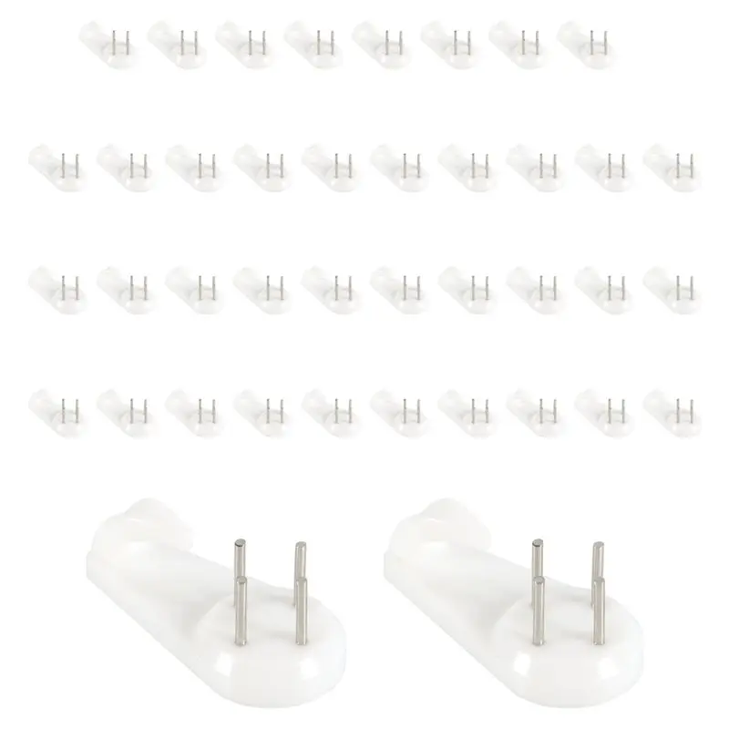 [A93Z!】 40 Picture Hangers, Concrete/Plaster/Hard Wall Hooks, For Hanging Pictures, Tapestries, Clocks And Heavier Weights