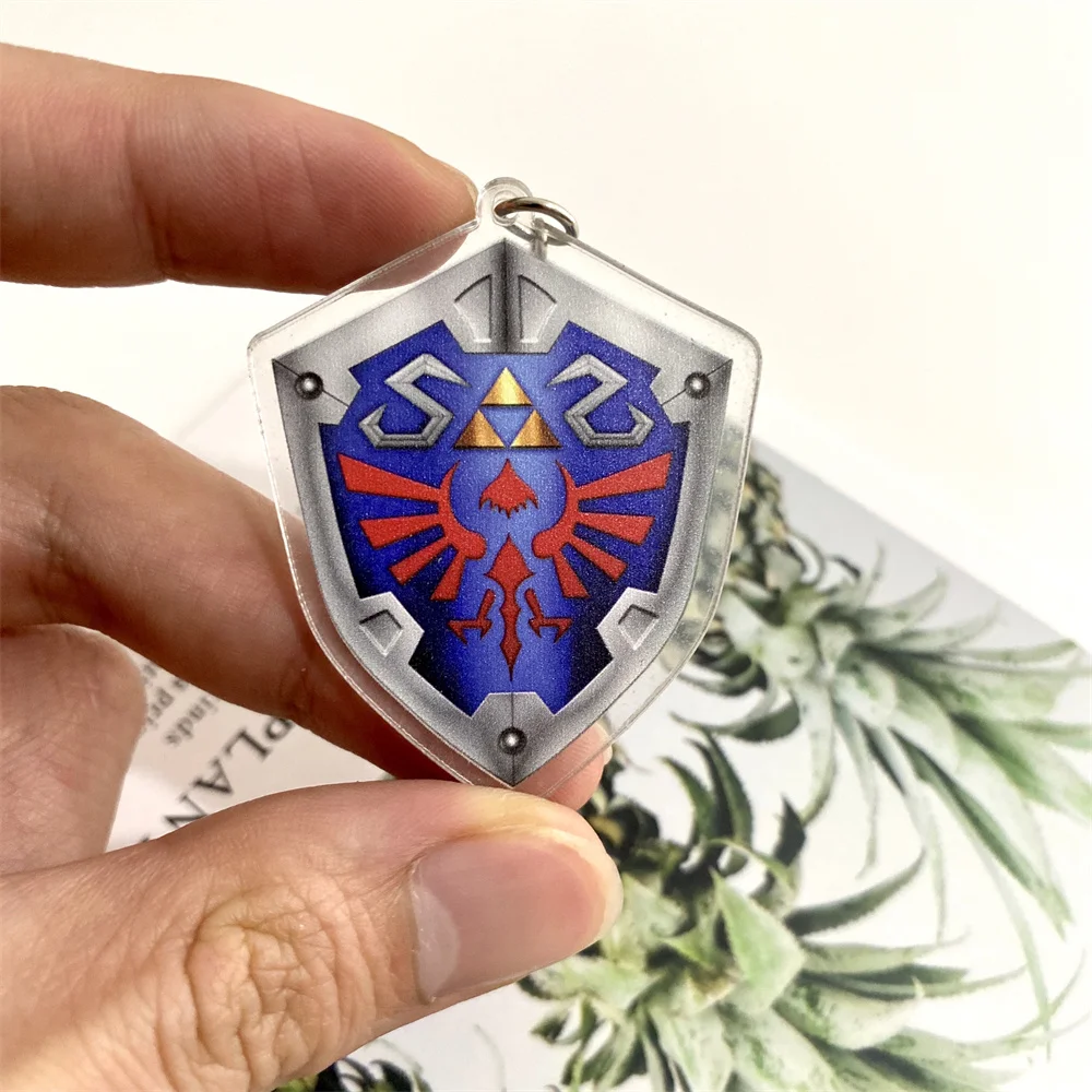 Triforce Symbol Hylian Shield Keyrings Breath of The Wild Sheikah Eye Majora\'s Mask Sword Zeldas Tears of The Kingdom Key Chain