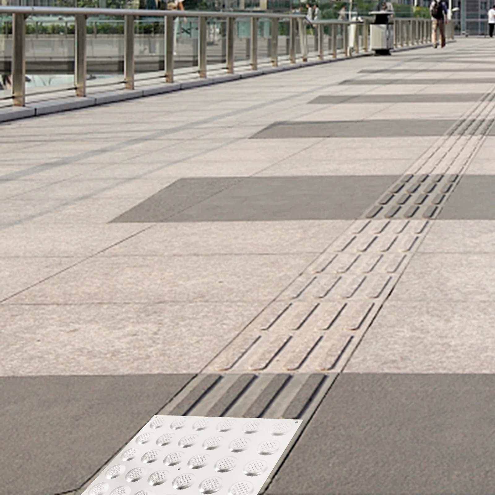 Batu Paving Taktile Stainless Steel Tahan Lama Untuk Jalan, Trotoar, Lantai Fungsional, Stiker Lantai Taman