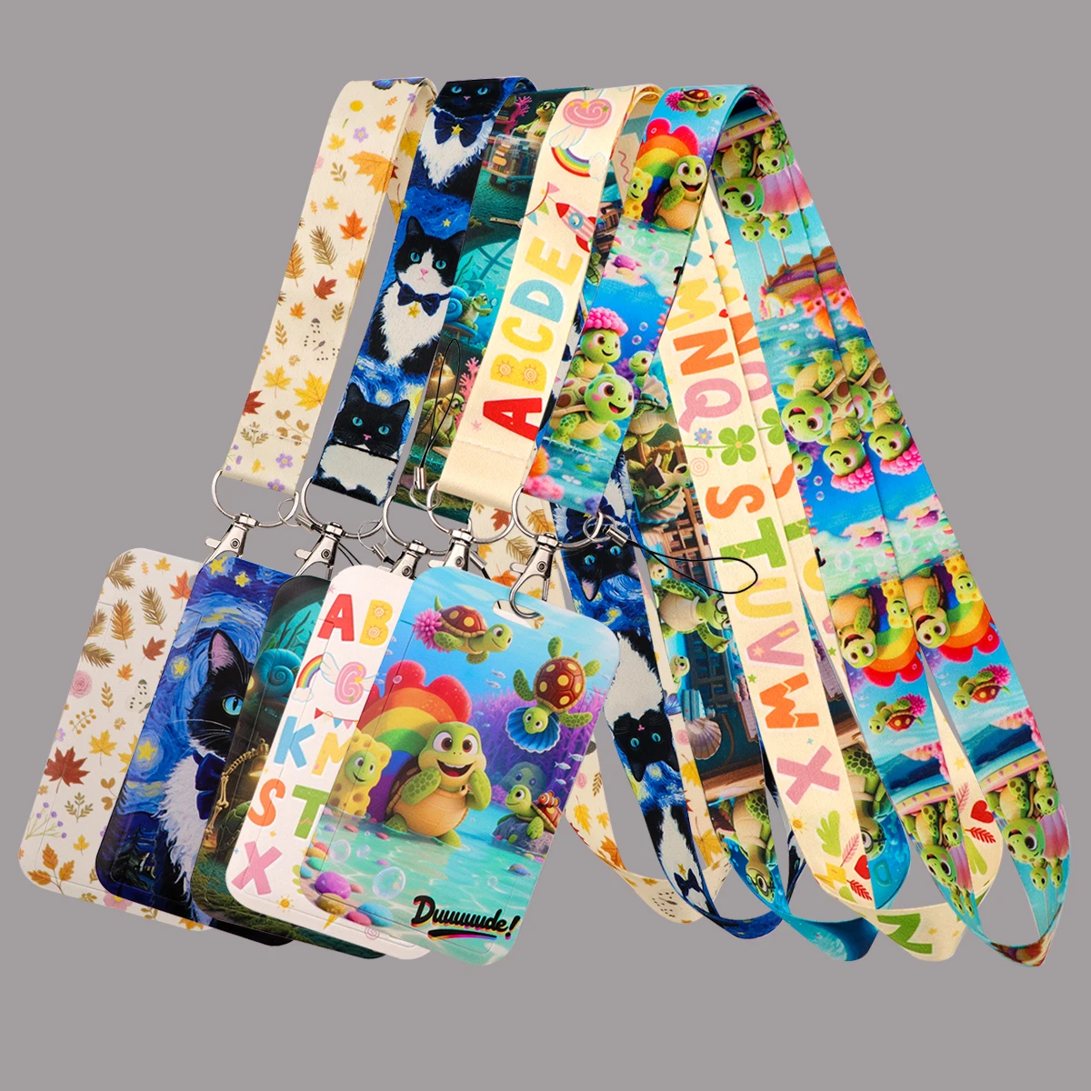 Sea Turtle Credential Holder Lanyards for Key Neck Strap For Card Badge Gym Phone Straps Keyring Accessories Gifts