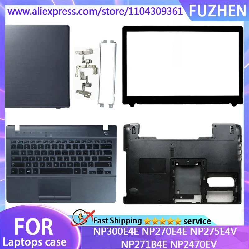 NEW For NP300E4E NP270E4E NP275E4V NP271B4E NP2470EV Laptop LCD Back Cover Front Bezel keyboard Bottom Case Hinge14