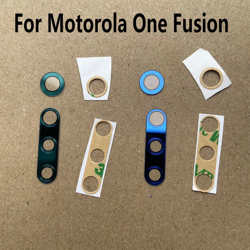 Back Camera Lens Glass For Motorola One Fusion Rear Camera Lens With Glue Adhesive Replacement XT2073-2