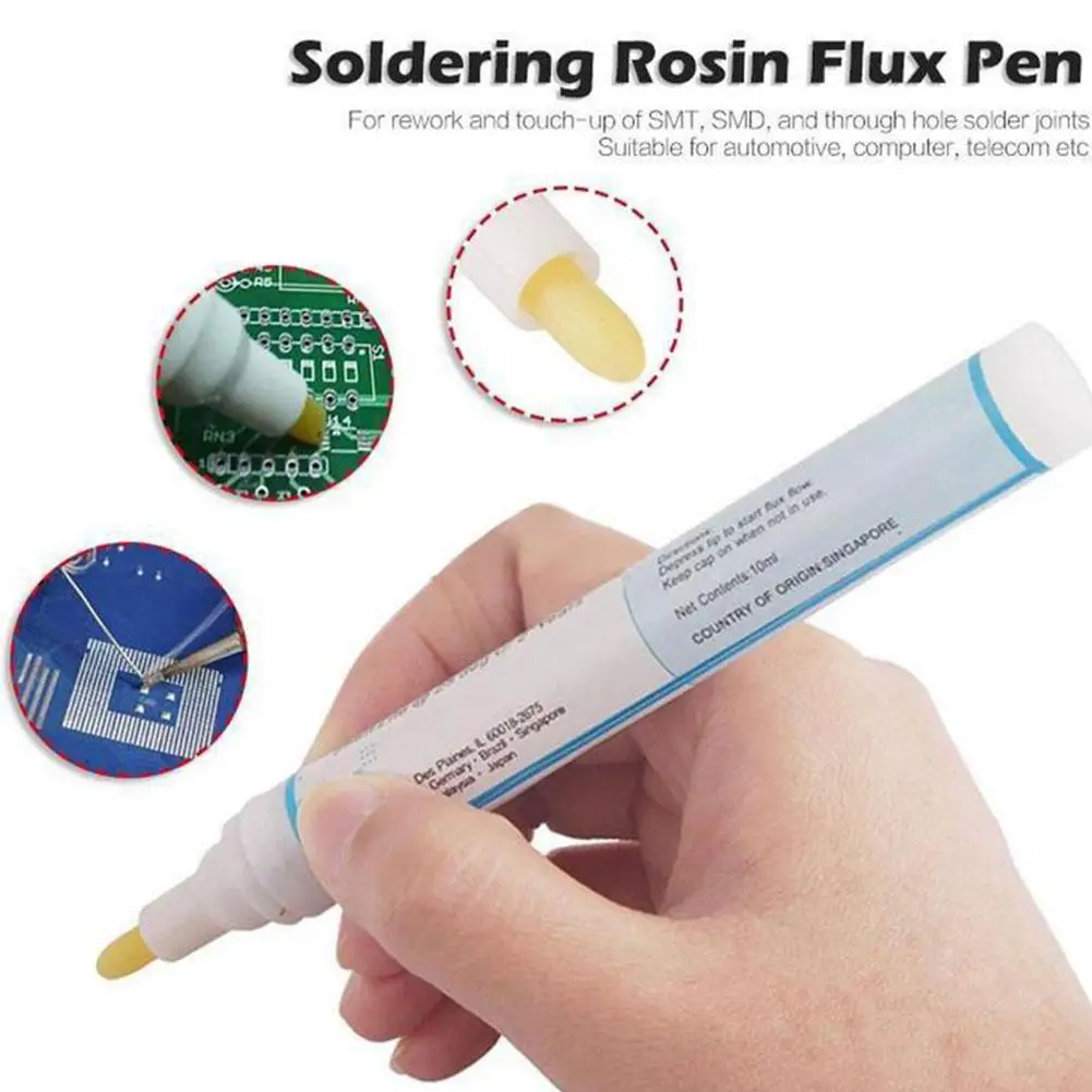 10ml Soldering Flux Pen Low Solid Non Clean Solder Power Cleaning Free Welding Pen For Solder Solar Cell Process Tool