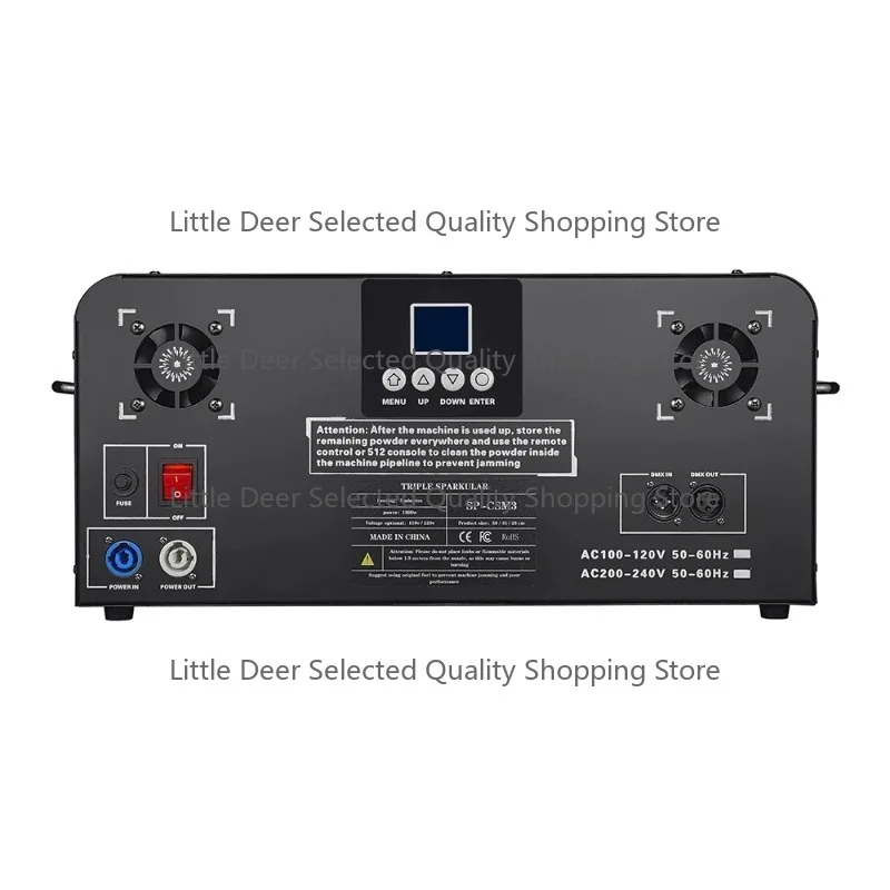 1800W Newest Three Head Cold Spark Machine with DMX512 Remote Control for Wedding Party Event