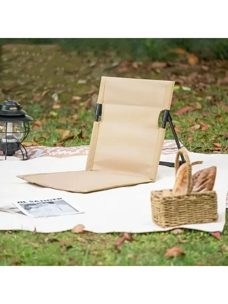 Outdoor Camping Lightweight Comfortable Folding Chair Park Leisure Beach Chair Portable Single Lazy Chair Back Chair image 4