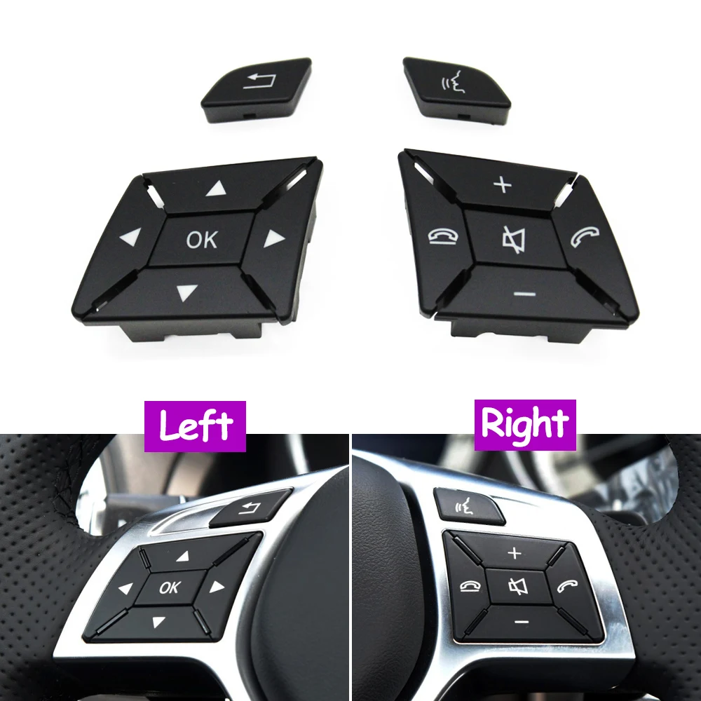 Car Steering Wheel Switch Buttons For Mercedes BENZ C GLK E CLA GLA B CLS SLK SLC C204 GLK204 W207 W212 W246 W156 W218 W172
