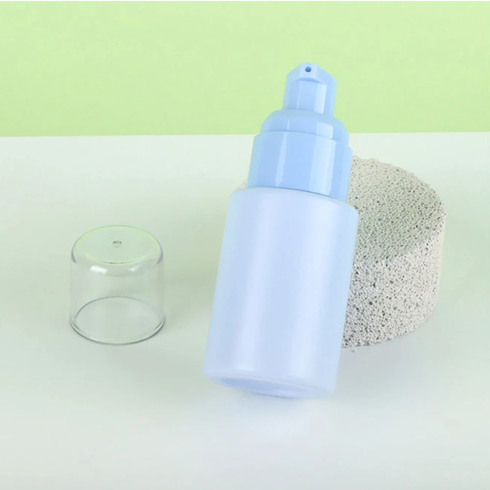 30ml Pusta szklana butelka z pompką Podróżny dozownik podkładu Pusty pojemnik do wielokrotnego napełniania na płynny krem ​​do ciała Olejek eteryczny