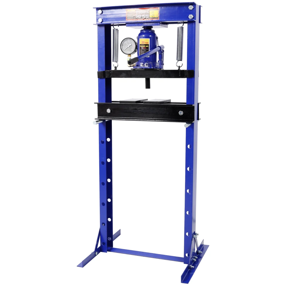

20Ton Bottle Jack Shop Press with Gauge, Bend, Straighten, or Press Parts, Install Bearings, U-Joints, Bushings, Ball Joints