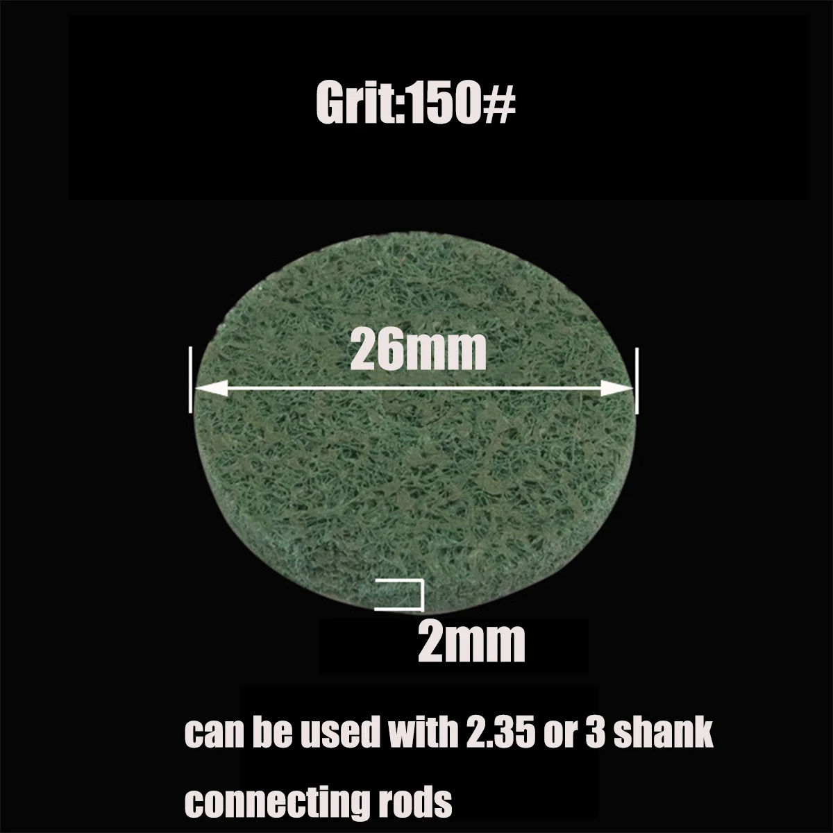 1 Chiếc Grit150-600 # Sợi Nylon Đánh Bóng Bánh Xe Đĩa Mài Bánh Mài Mòn Dụng Cụ Sử Dụng Được Với 2.35/3mm Vỏ Thanh Nối