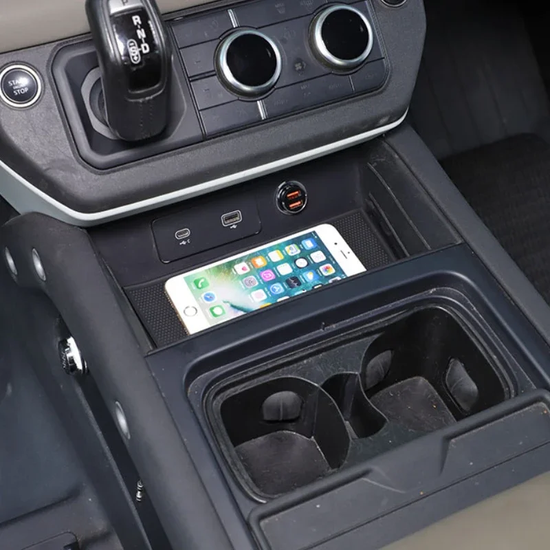 For 2020-2024 Land Rover Defender 90 110 130 Central Armrest Lower Box Combination Lock Safety Safes Interior Car Accessories