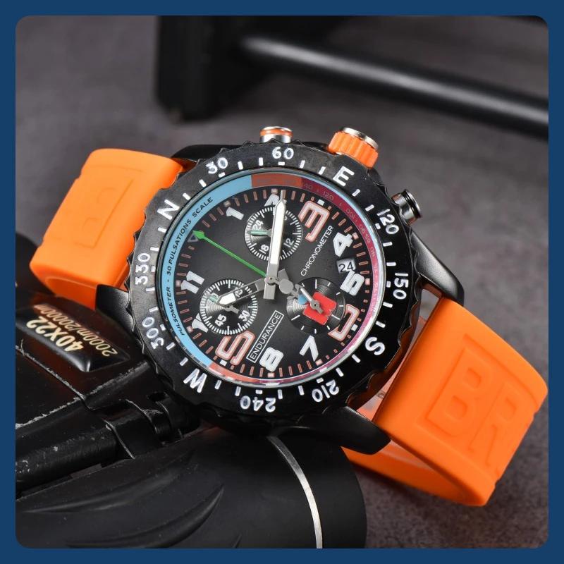 Watches for Men Endurance Pro Professional Sport and Daily Casual Sports Watches Fashion Orange Color Luxury Automatic Watch Men