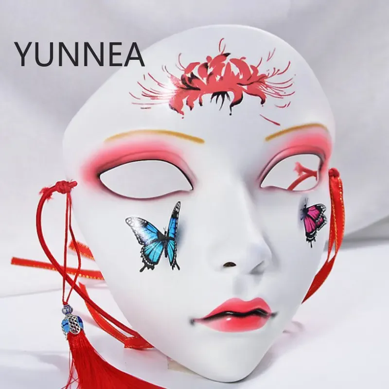 Chinese Style Masks Anime Cosplay Mask Hanfu Costume Accessories Carnival Masquerade Mask Halloween DIY Decor Party Decorations