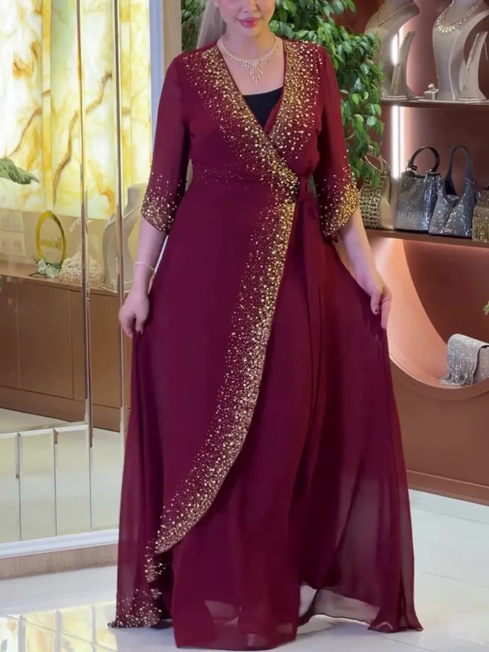 

Ramadan Abaya Dubai Kaftan Muslim Hijab Dress Cardigan African Evening Dresses For Women Kimono Robe Femme Caftan Islam Clothing