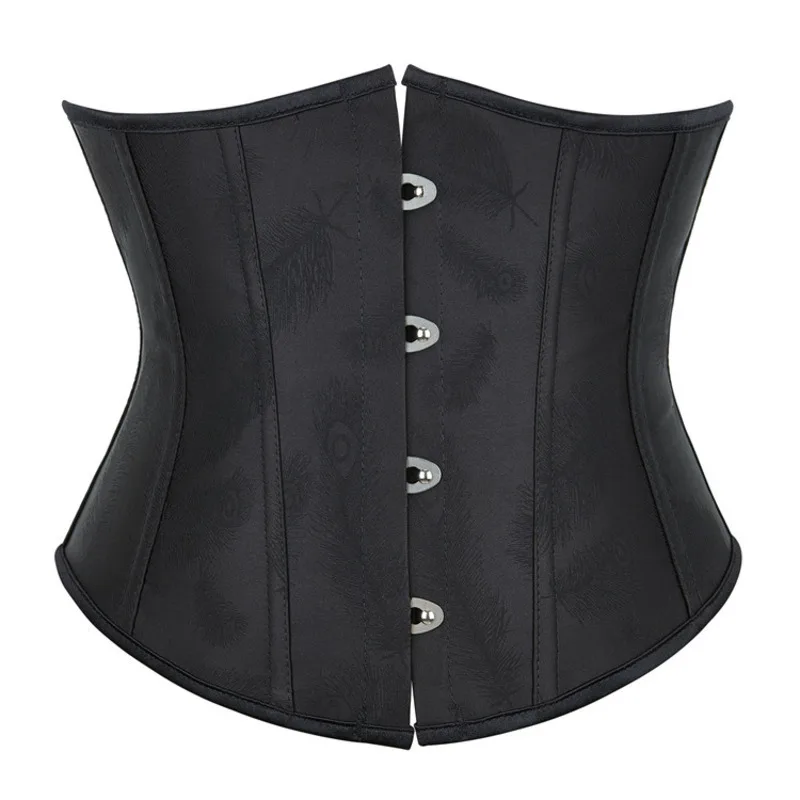 

Solid Color Strapless Tie Back Corset Shapewear Women's Satin Waist Trainer Slimming Lace Up Body Shaper Women Lingerie Bustier