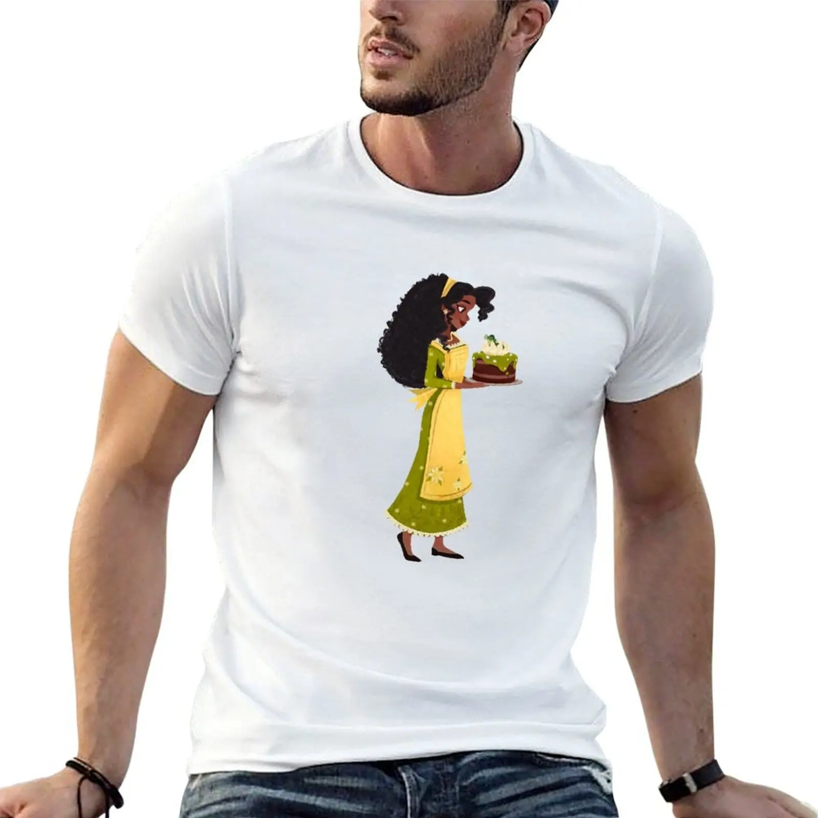 Cottage Core Tiana T-Shirt vintage anime shirt for a boy plus size men clothing