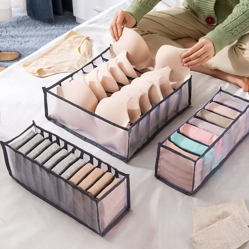 

Closet Organizer Clothes Bras Socks Underwears Organizer Jeans T-shirt Drawer Storage Box Household Wardrobe Pants Storage Bag