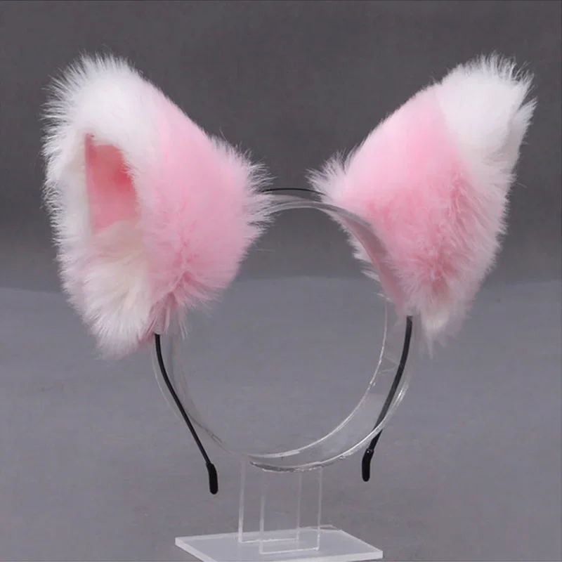 Funny Cartoon Cat Ear Headband Fox Ear Hairband Hoop for Women Lolita Cosplay Costume Party Headwear Hair Accessories