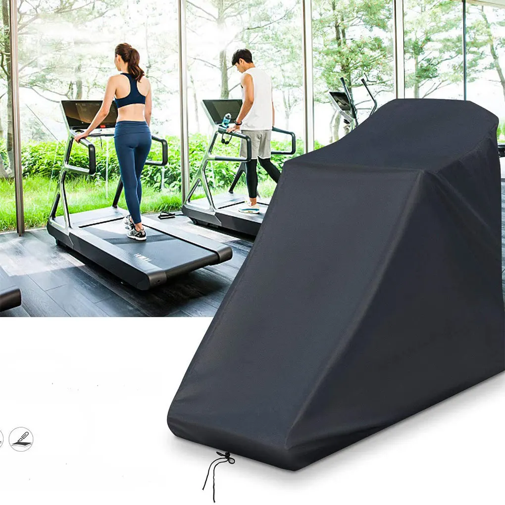 

Outdoor Dust Cover For Running Machine Drawstring Hem For Easy Secure Suitable For Most Treadmills black 200*95*150cm