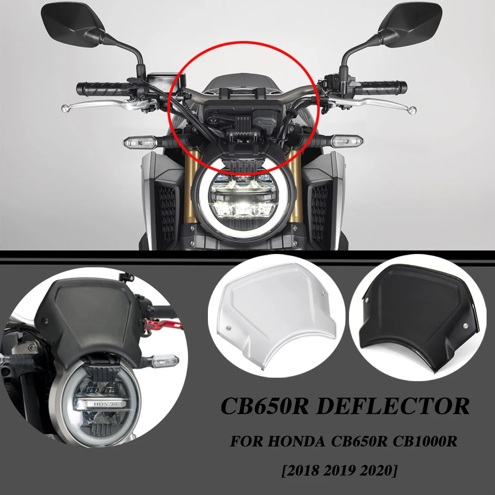 

New FOR HONDA CB650R CB1000R CB 650 1000 R 2018 2019 2020 Motorcycle Accessories Modified WindScreen Windshield Front Deflector