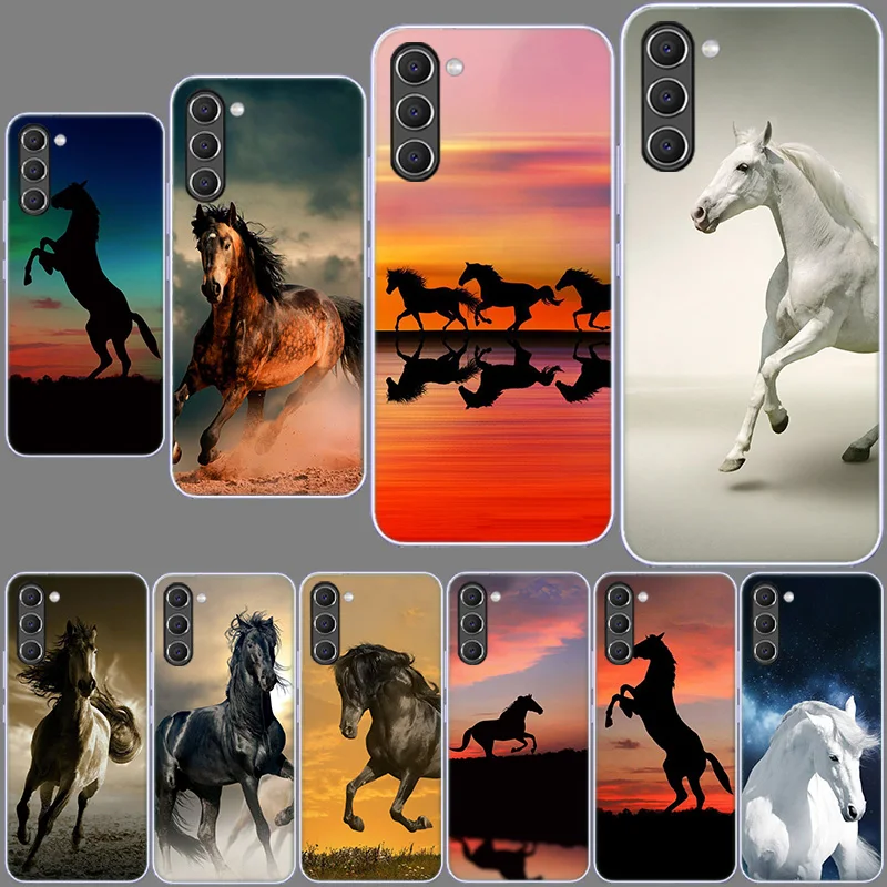 Animal Sunset Horse Phone Case for Samsung A16 A17 A26 A36 A37 A56 A57 A12 A22 A32 A52S A07 A06 A02S A72 Galaxy A70 A50S A71 A51