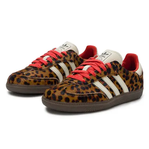 Adidas Originals Samba Og Women's Leopard Print German Training Shoes Low-Top Retro Sneakers Fashion Casual Shoes Ji2734