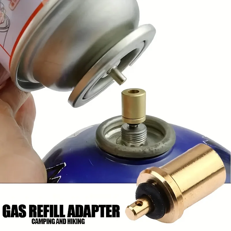 محول تعبئة الغاز ملء علبة البيوتان موقد للتخييم في الهواء الطلق اسطوانة غاز خزان الغاز الموقد الملحقات صمام التضخم الصغير
