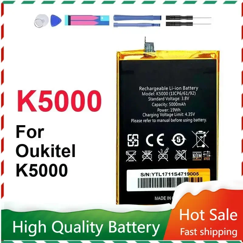 

Аккумулятор 5000 мАч для Oukitel K5000 K 5000 Bateria Аккумуляторы + гарантия трек-кода