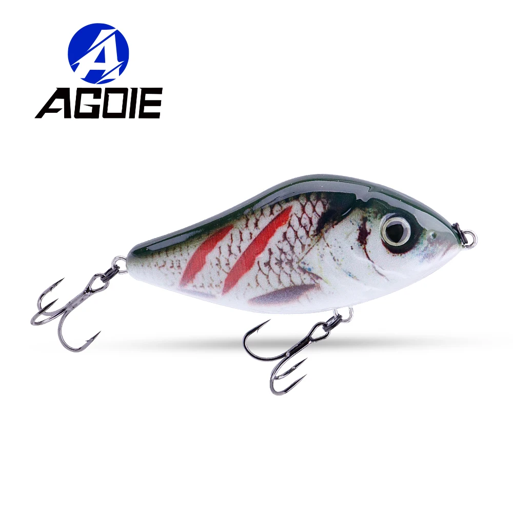 

Agoie Sinking Lipless Crankbaits For Pike Fishing 80mm 24g Top-Quality Slider Lures Jerkbaits Wobblers Rattlins For Fishing