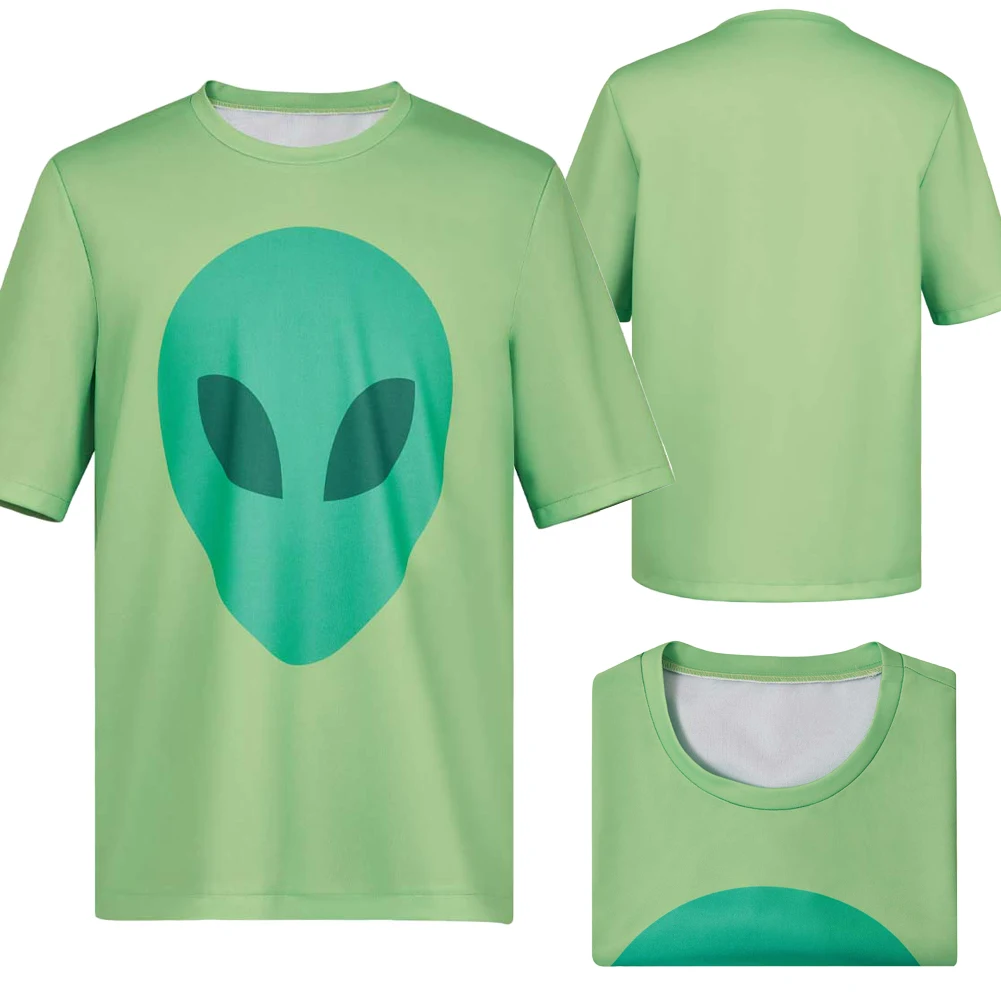 

2025 Cartoon Movie Ellio Cosplay Ellio T-shirt Clothing For Men Male Adult Role Play Suits Outfits Hallowmas Uniform Carnival