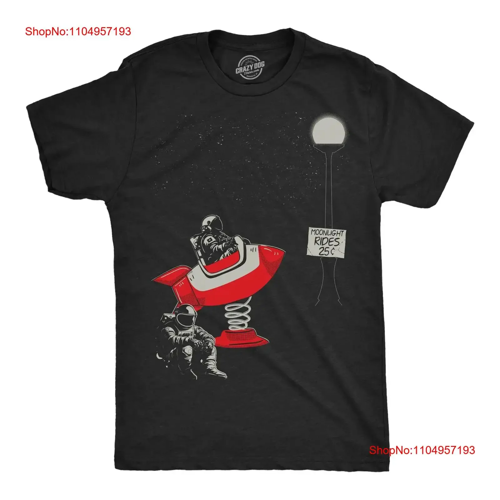 

Mens Moonlight Rides Funny T Shirt Sarcastic Space Grpahic For Men vintage Washed homme Casual Top For Everyday Wear Breathable