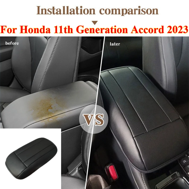 

1PCS for Honda 11th Generation Accord 2023 Armrest Cover Faux Leather Polished Look Easy Installation，Car Interior Accessories