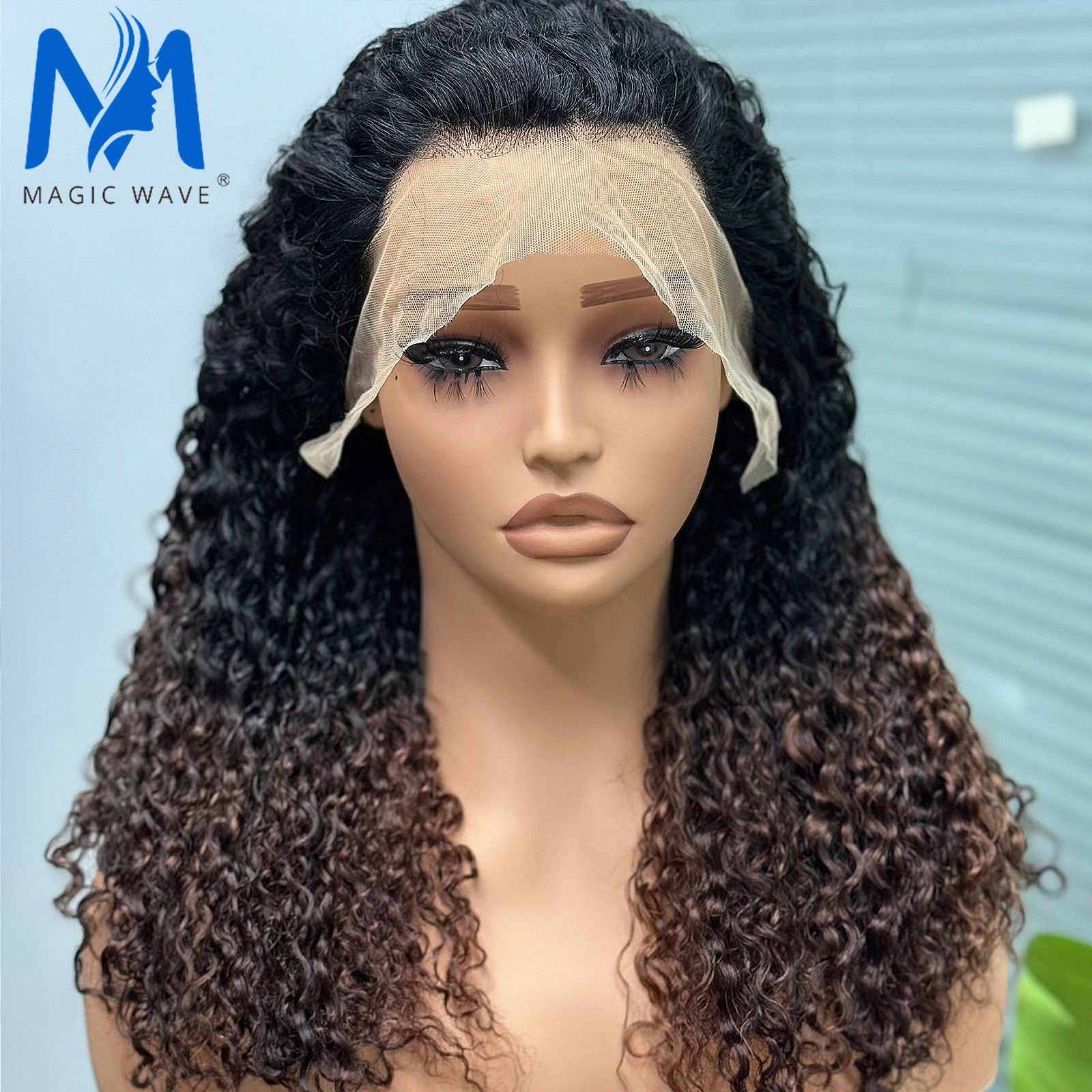 

1BT4 Color 12A Double Drawn Burmese Curly Human Hair Wigs for Black Women 13x4 Lace Frontal 250% Density Bob Hair Wig PrePlucked