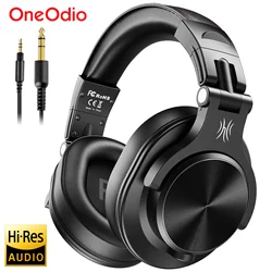 Oneodio A71 Kabelgebundene Kopfhörer für Computertelefon mit Mikrofon über dem Ohr, Stereo-Hi-Res-Headset, Studio-Kopfhörer für Aufnahmemonitor