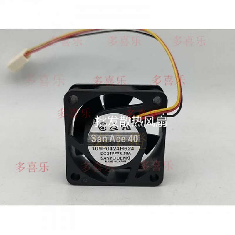 ZMZM     1 PCS  for  Fan 109P0424H624  DC 24V 0.08A 40*40*20MM 4CM 3 PIN cooling fan # A6–37
