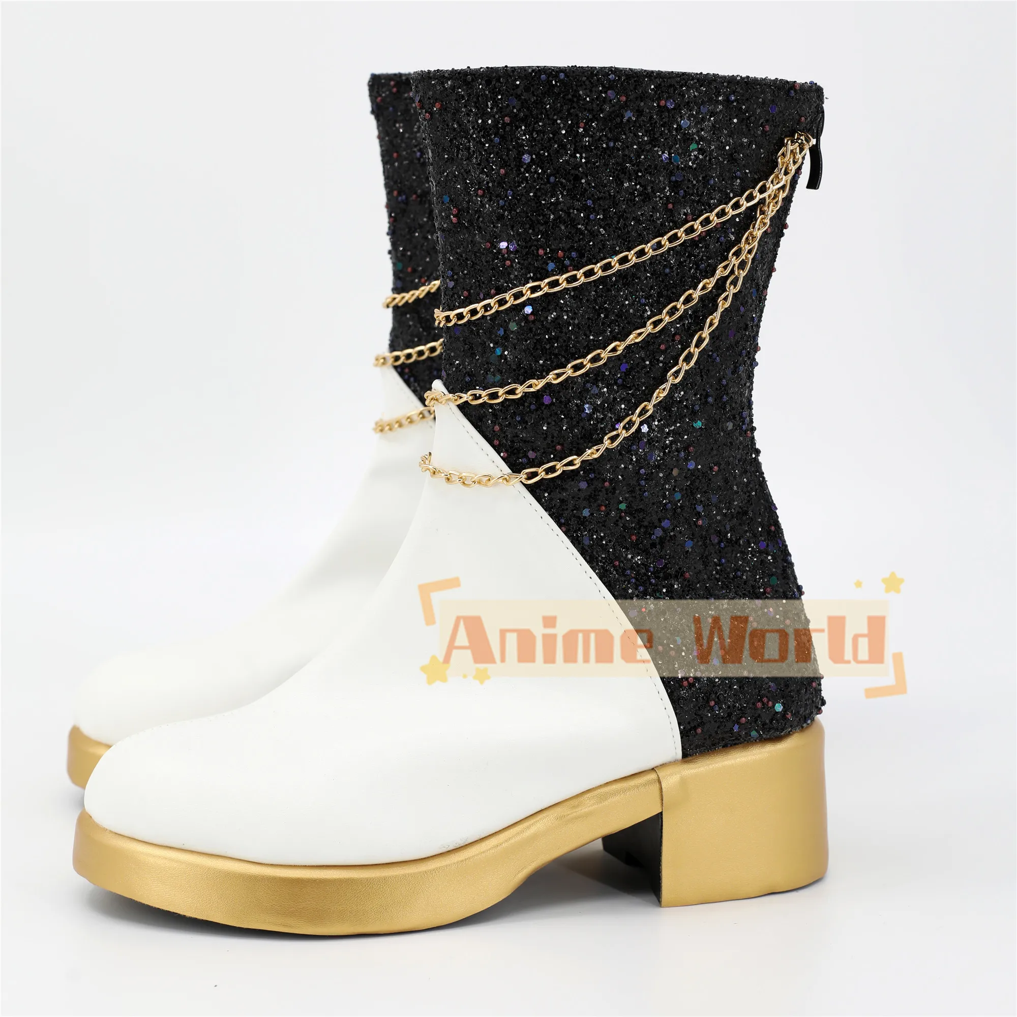 เด็กชายเด็กหญิงอะนิเมะเคป๊อปคอสเพลย์นักล่าปีศาจมิระคอสเพลย์รองเท้าบูท PU รองเท้าฮาโลวีนคอสเพลย์อุปกรณ์ประกอบฉากสั่งทำพิเศษ