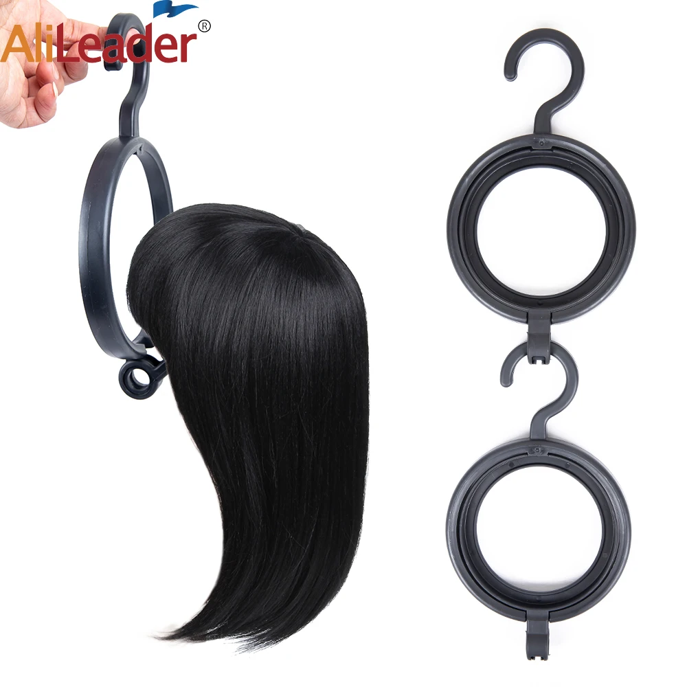 1 buah dudukan Wig gantung untuk Wig, Display Styling Wig portabel pengering rambut gantungan Wig tahan lama alat Display berdiri hitam