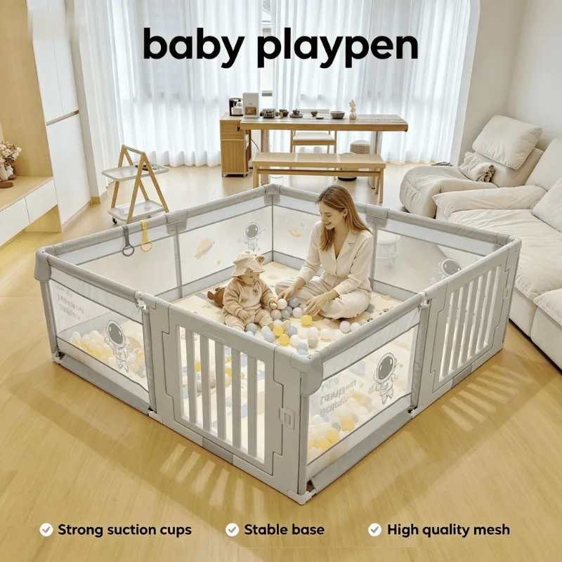 

Baby Playpen Non Toxic Easy Assembly Adjustable Expandable Indoor Outdoor Safety Gate Fence Baby Playpen Play Yard Toddler