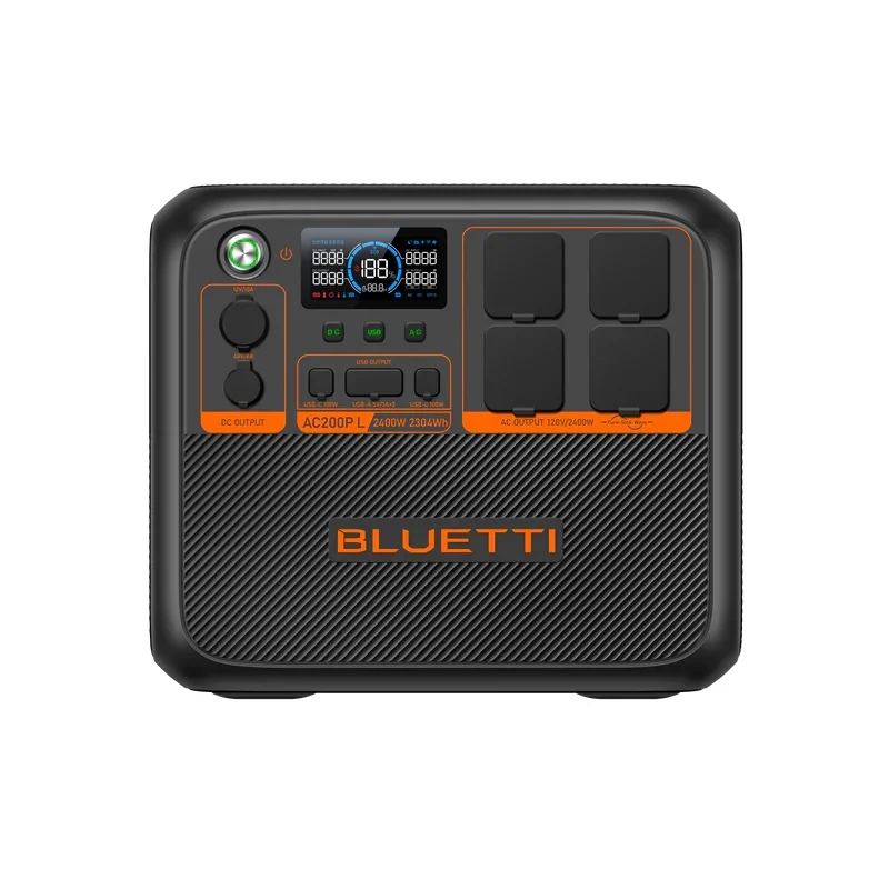 BLUETTI AC200PL: مولد طاقة شمسي قوي للاستخدام في المخيمات، المركبات المتنقلة، والمنزل