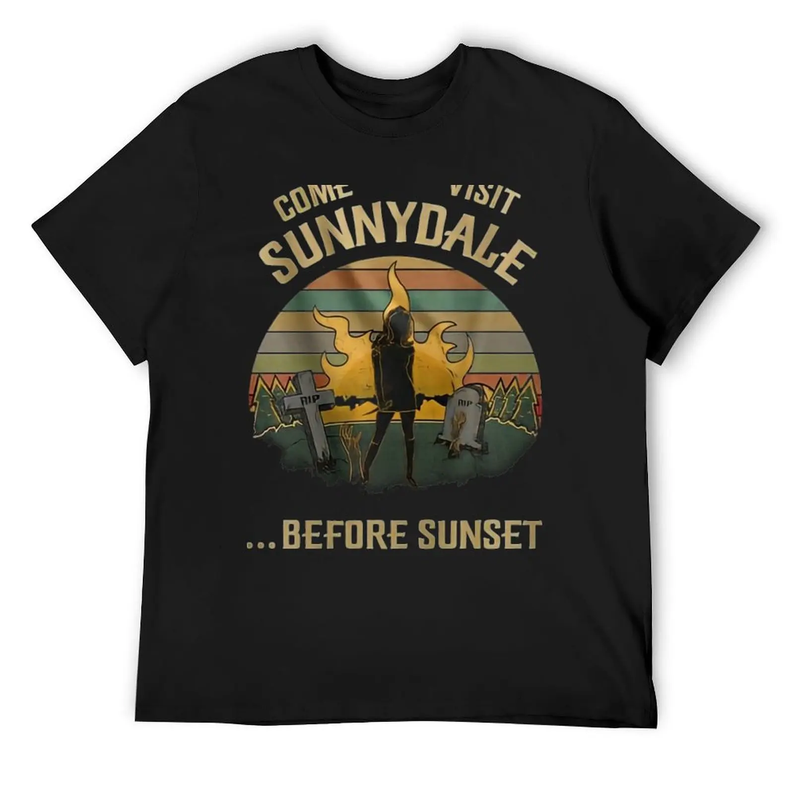 

Come visit Sunnydale before sunset Classic T-Shirt cotton graphic tees Anime t-shirt oversized t shirt workout shirts for men