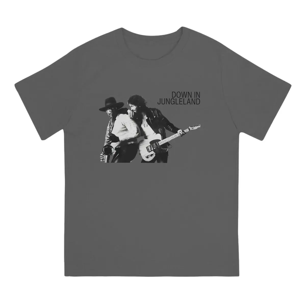 Men's Jungleland T Shirts Bruce Springsteens Pure Cotton Clothing Funny Short Sleeve Crew Neck Tee Shirt Gift Idea T-Shirts