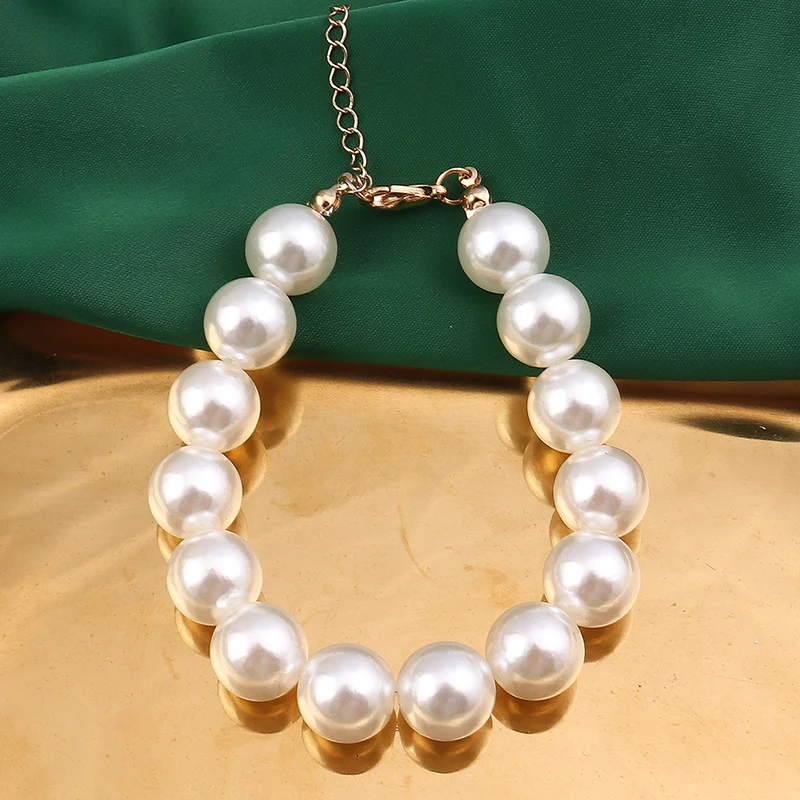 Aihua 4/6/8/10/14mm Koreanische Elegante Perle Perlen Armband für Frauen Trend Imitation perle Armband Hochzeit Schmuck Geschenke – Detail 13